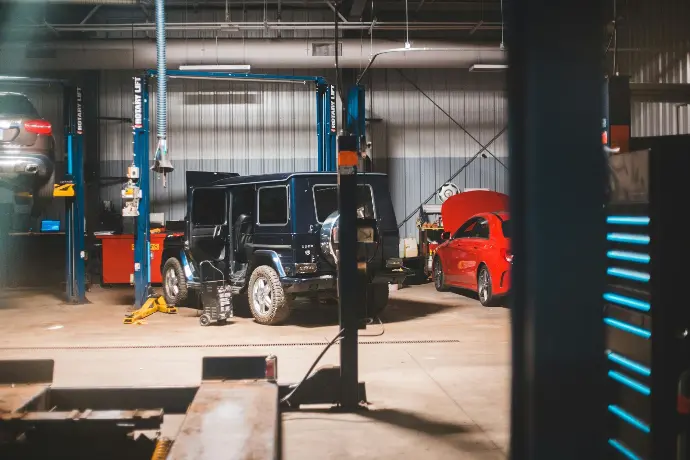 stationswagen in garage