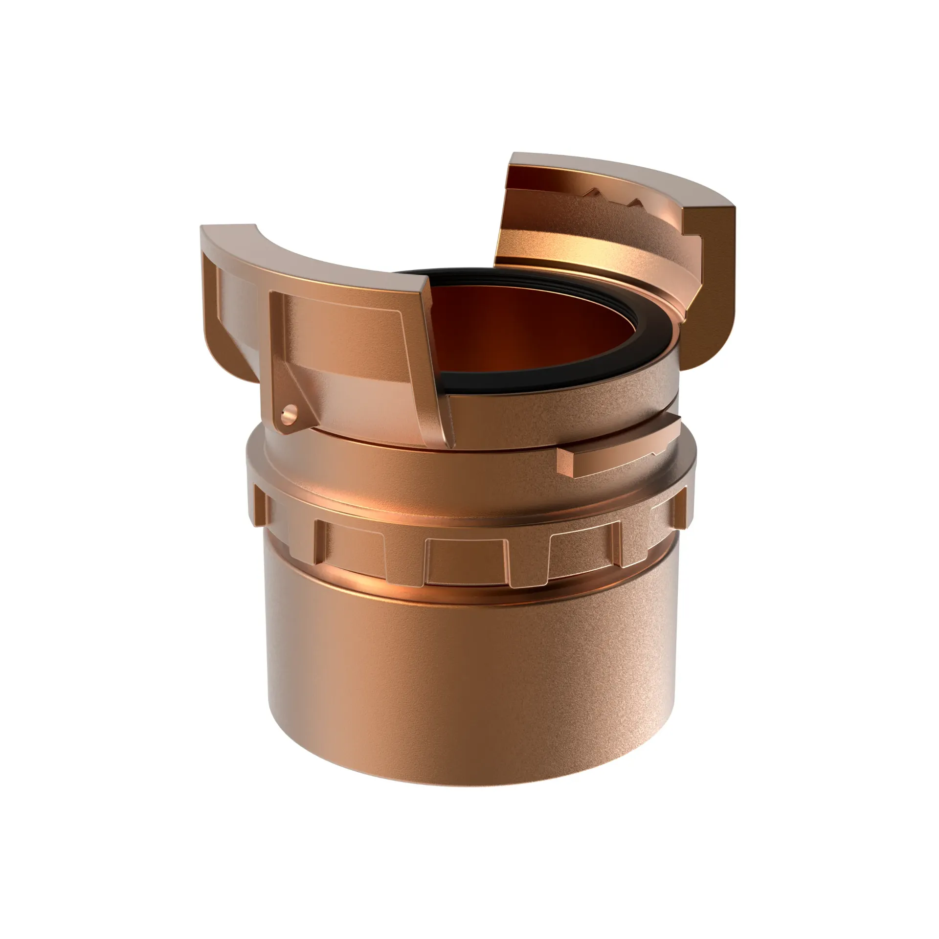 DSP coupling brass - l 45mm 1.1/2" fem