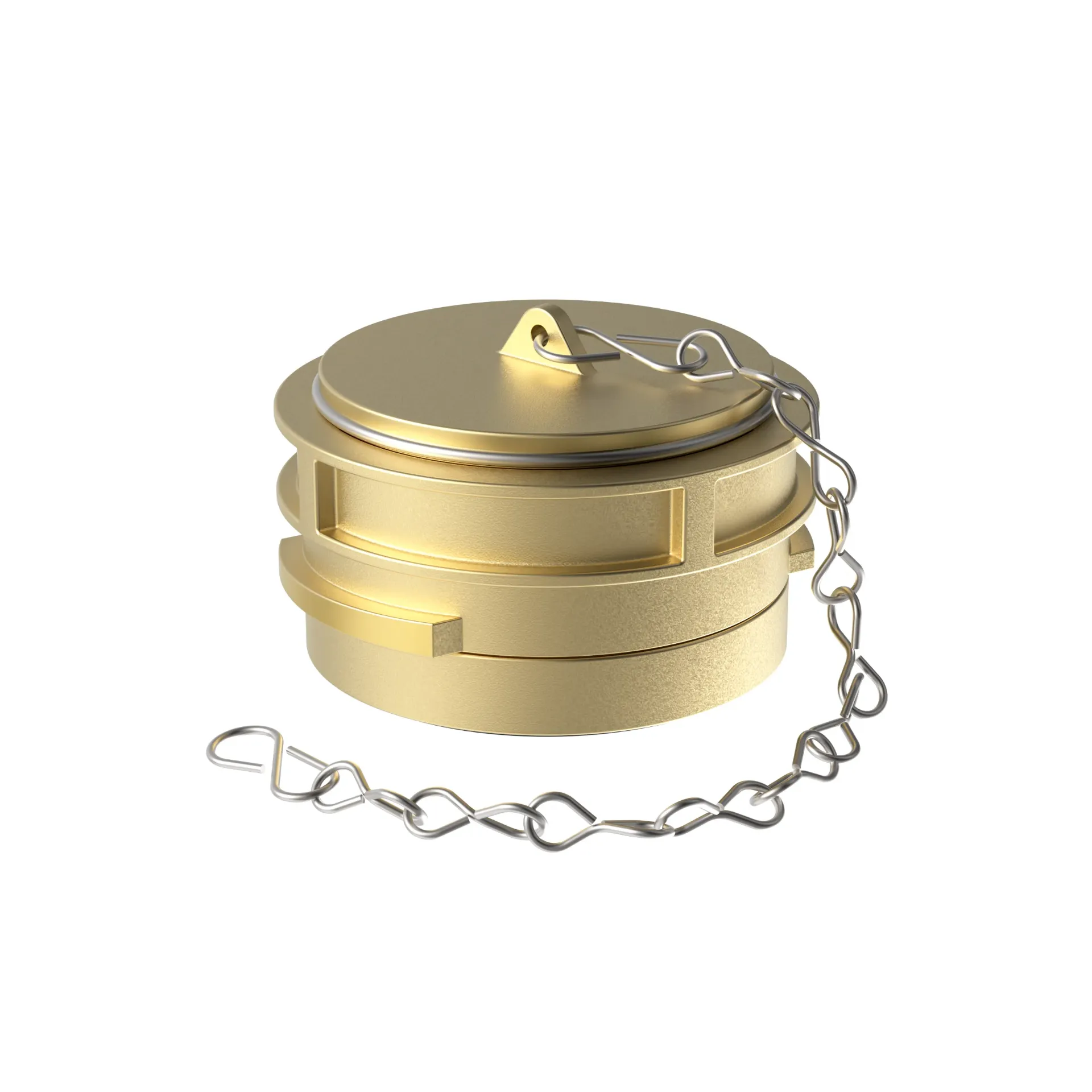 [GUS050BG00FT] Guillemin blindkap DN50 brons met grendel + ketting