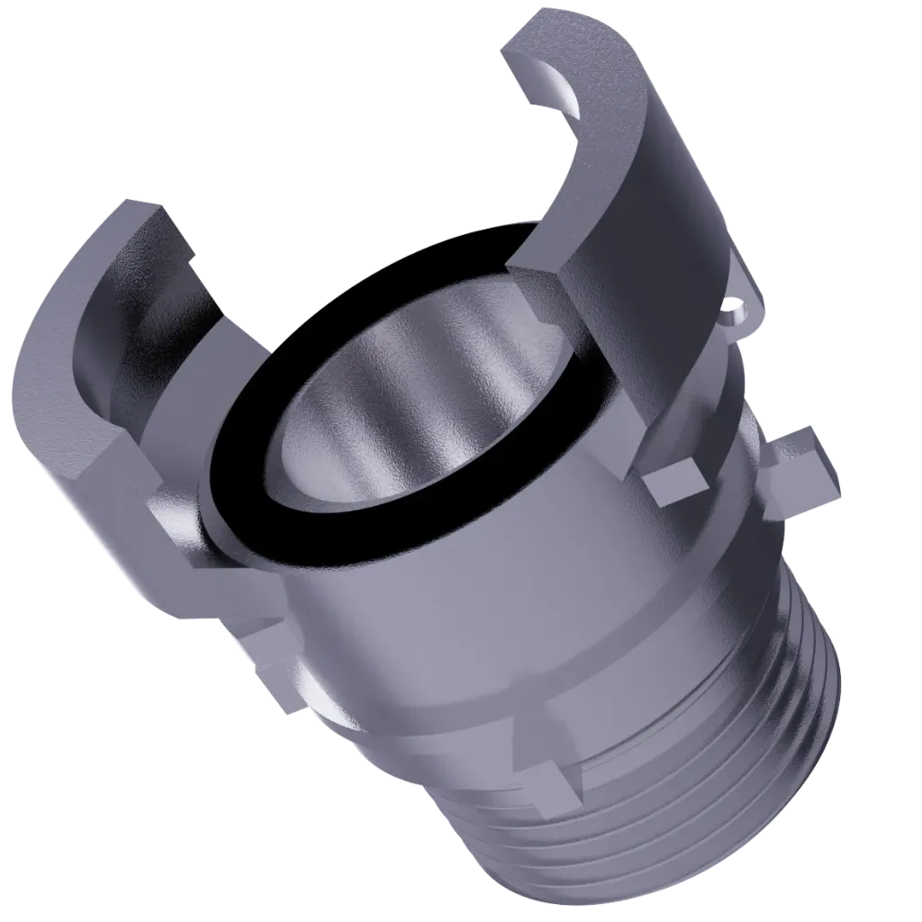Guillemin DN25 x 1" Man. met grendel - Alu